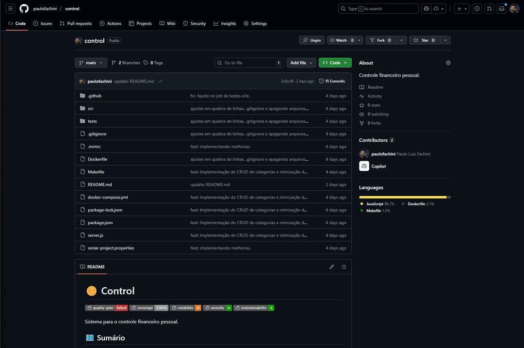 Control - em desenvolvimento 🚧